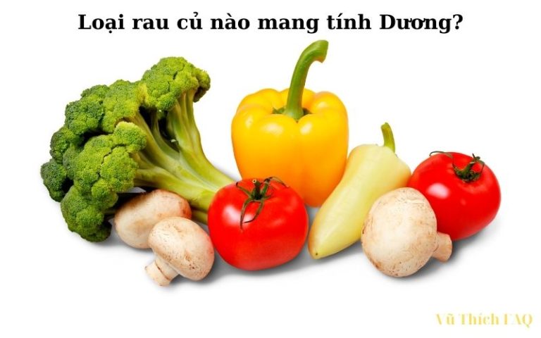 Các loại thực phẩm rau củ mang tính dương là loại nào?
