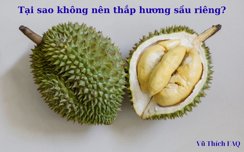 Thắp hương bằng quả sầu riêng có được không? tại sao không nên?