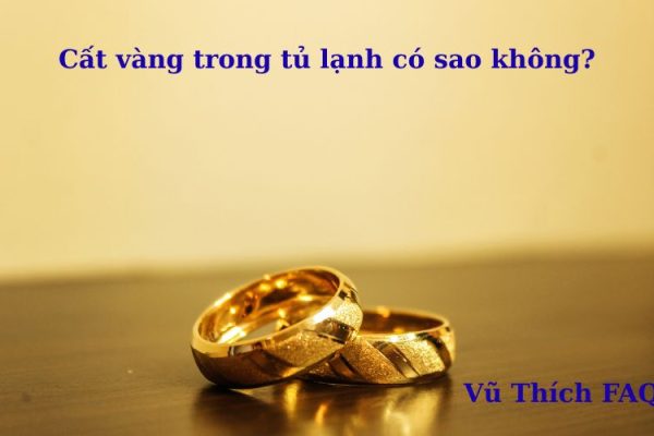 cất vàng trong tủ lạnh có sao không? nên cất ở đâu an toàn nhất?
