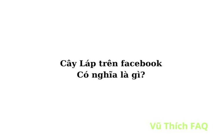 Cây láp trong quần trên facebook, tiktok là gì?