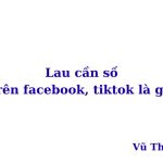 Lau cần số trên facebook, tiktok là gì?