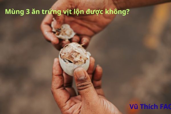 Mùng 3 ăn trứng vịt lộn được không? Ăn mấy trứng thì tốt nhất?