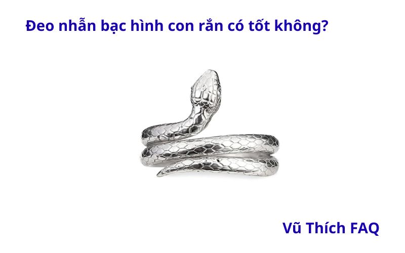 Đeo nhẫn bạc hình con rắn có tốt không? nên đeo ngón nào?