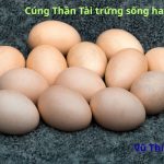 Cúng Thần Tài trứng sống hay chín? Có bóc vỏ không?