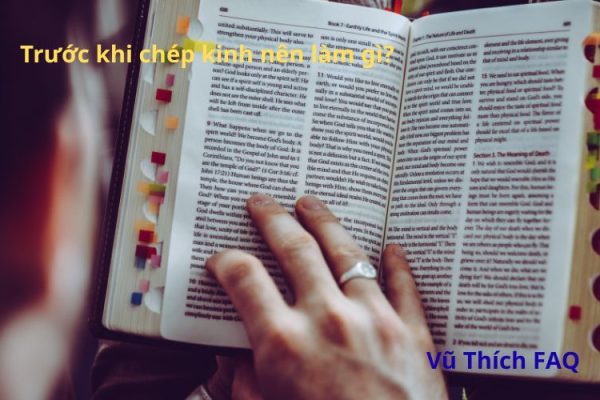 Trước khi chép kinh nên làm gì? cần chuẩn bị những gì?