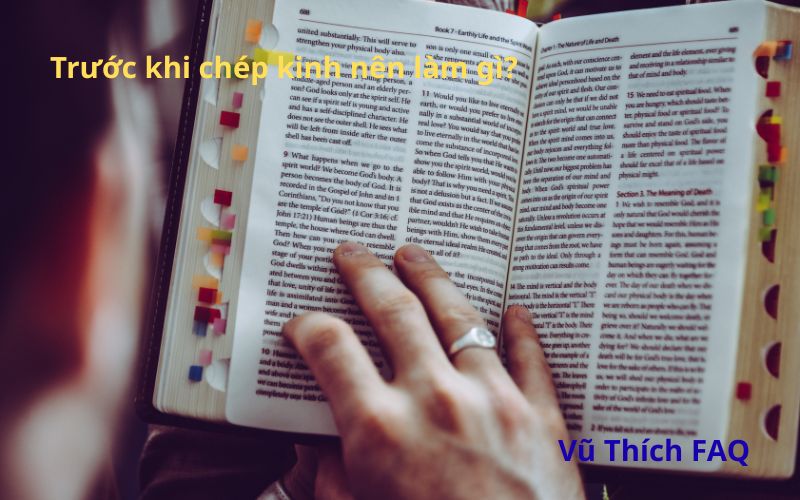 Trước khi chép kinh nên làm gì? cần chuẩn bị những gì?