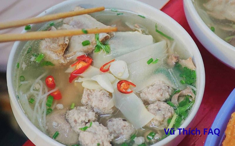 Bún mọc nấu với rau gì thì hợp? có mấy loại?