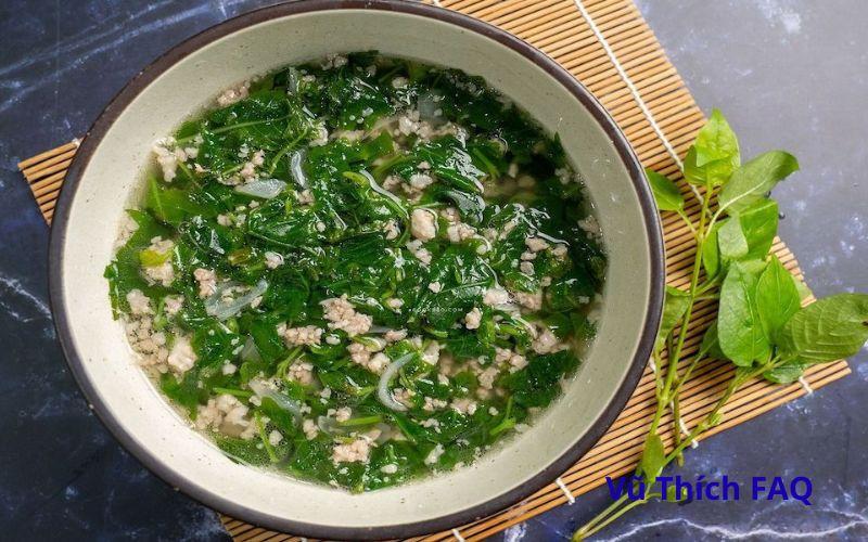 Canh rau ngót nấu bao lâu thì chín? kỵ với món gì?